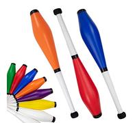 Juggle Dream Trainer Street Malabares Club Juego de 3 grandes palos de entrenador, juego de malabares para principiantes y malabares avanzados (azul, naranja, rojo)