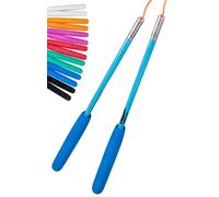 Juggle Dream Varillas de Diábolo de Fibra SuperGlass | con Asas de Espuma EVA | con Cuerda | Equipo de Malabares (Azul)