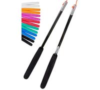 Juggle Dream Varillas de Diábolo de Fibra SuperGlass | con Asas de Espuma EVA | con Cuerda | Equipo de Malabares (Negro)