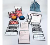 Juglok Juego de zumbador de estilo familiar para reunión familiar y noche de juegos, tarjetas de preguntas de encuesta, regreso de la ronda final, diversión para todas las edades, evita el silencio