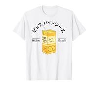 Jugo de Fruta Japonesa de piña Japón Kanji Niños Niñas Niños Camiseta