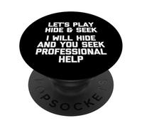 Juguemos al escondite (me esconderé y buscaré Ayuda...) Divertido PopSockets PopGrip Adhesivo