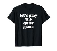 Juguemos el Juego silencioso al Azar Divertido 80 Camiseta