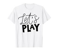 Juguemos una Frase de guión audaz sobre Fondo Gris Camiseta