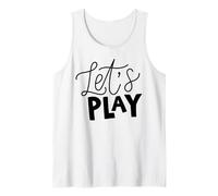 Juguemos una Frase de guión audaz sobre Fondo Gris Camiseta sin Mangas