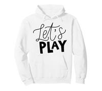 Juguemos una Frase de guión audaz sobre Fondo Gris Sudadera con Capucha