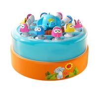 Juguete 3 Años Juguetes para niños en Edad Preescolar, Juego con Plataforma giratoria para patear y atrapar Juguetes | Juegos de Pesca y Pesca portátiles (Blue, 18x18x9cm)