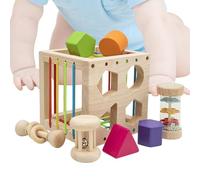 Juguete a juego de clasificación de color, juguete de motor fino sensorial | Cubo de clasificación sensorial para niños pequeños con sonajero | Las niñas de los niños de 1 a 3 años desarrollan una act