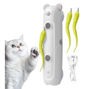 Juguete ABS para Gatos, Juguete de Agua para Gatos, Juguetes interactivos Recargables por USB, Juguetes automáticos de Pared y Puerta en Estilo Whack-a-Mole, con, para diversión, Ejercicio y