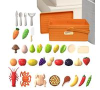 Juguete alimentario de cocina para desarrolla la motricidad fina con una de cocina, de alimentos para cortar ficticios, para niños niñas de edad preescolar casa de viaje