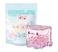 Juguete animal apilable,Juguetes de aprendizaje apilables para animales | Adornos transparentes de cubo de gato,Animal lindo del ornamento de los estantes que apila el de la colección del juguete deco