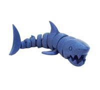 Juguete antiestrés 3D de tiburón - Figurita impresa sensorial para escritorio modelo articulación móvil, coleccionable duradero | regalos de cumpleaños Navidad, oficina, hogar, relajación, concent