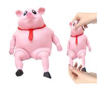 Juguete Antiestres Cerdo - Cerdito Antiestres de Apriete y Piggy Squeeze Juguetes para Oficina, Juguete Sensorial Terapéutico Cerdito Rosa Antiestrés para Calmar la Ansiedad y Mejorar la Concentración