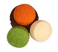 Juguete antiestrés con forma de pastel de luna, linda simulación creativa del festival de mediados de otoño, pastel de luna, juguetes enteros, juguetes de descompresión, juguete antiestrés para