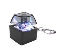 Juguete Antiestrés con Teclado - Llavero con Teclado Antiestrés | Teclados Silenciosos Clicker Juguete para Aliviar El Estrés con Luz | Llavero con Teclados Que Hacen Clicker para Niños Y Adultos (A)