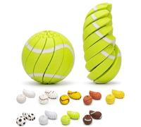 Juguete Antiestrés En Forma De Pelota De Béisbol, Pelota De Escritorio para Aliviar El Estrés, Rompecabezas Sensorial Antiestrés para Calmar La Ansiedad, con Giro Impreso En 3D (G)