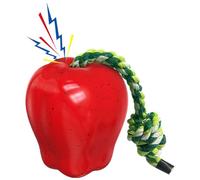 Juguete antiestrés para masticar de frutas crujientes para masticar | Danzamiento de manzana dura para masticar mediumos agresivos | Juguete de entrenamiento indestructible interactivo