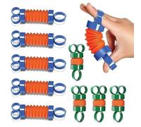 Juguete antiestrés para niños - Ejercitadores de mano Pop Tube Mini Fidget Toys - Juguete sensorial para niñas y niños - Fortalecedor de dedos y juguete de terapia ocupacional - Paquete de 10