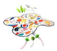 Juguete atractivo para esconderse y buscar, estimula la curiosidad y la diversión para una cubierta colorida, alivia el aburrimiento, entretenimiento para gatos de interior y adultos