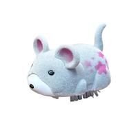 Juguete automático de hámster que camina y persigue gatos, aspecto realista, flocado, interactivo, actividad, movimiento automático