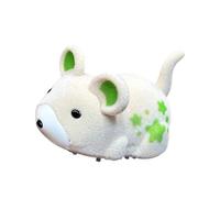 Juguete automático de hámster que camina y persigue gatos, aspecto realista, flocado, interactivo, actividad, movimiento automático