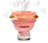Juguete automático de la máquina de la de la Forma de la Flor | generador de Burbujas Luminosas para niños | Juguete al Aire Libre jardín de Verano Playa Piscina | Divertida de cumpleañ