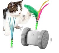 Juguete automático para gatos - Juego inteligente para gatos con detección de movimiento con plumas - Juguete inteligente con sensor para gatito - Ejercicio entrenamiento antiaburrimiento