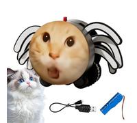 Juguete automático para gatos, juguete eléctrico de araña que gatea, dispositivo automático interactivo en movimiento para mascotas, , hogar, cumpleaños, Navidad, al aire libre