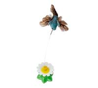 Juguete automático para gatos, varita eléctrica con ventosa, pájaro volador con plumas, juguete de enriquecimiento para gatitos, para aliviar el aburrimiento, ejercicio, interior, hogar, balcón, sala
