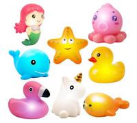 Juguete Baño para Bebés, 8 Piezas Juguetesbaño para Bebé,Juguetes Bañera