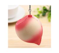 ¡Juguete blando de 8 cm con aroma a melocotón rosa que sube lentamente y viene con correa para teléfono!
