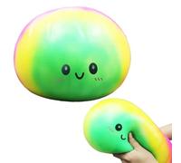 Juguete blando de bola de masa hervida extra grande de 10 pulgadas | Bola de masa hervida de 25 cm | Súper suave y cómodo, alivio de la ansiedad, divertido regalo antiestrés (multicolor)