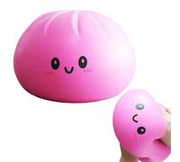 Juguete blando de bola de masa hervida extra grande de 10 pulgadas | Bola de masa hervida de 25 cm | Súper suave y cómodo, alivio de la ansiedad, divertido regalo antiestrés (rosa)