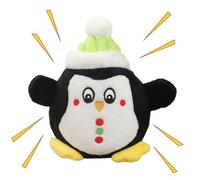 Juguete blando de peluche para perros, juguete de peluche para masticar, perro de peluche con temática navideña, juguete masticable con temática navideña que habla, juguete cómodo para perros pequeños