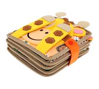 Juguete Busy Board de fieltro suave, libro de fieltro 3D Montessori libros de bebé de tela suave, habilidades motoras finas, juguetes educativos para niños a partir de 1, 2, 3 años, niños pequeños