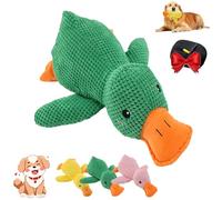 Juguete calmante de pato para perros, almohada de peluche duradera con arrugas locas, diversión para cachorros de interior y cachorros mayores, paquete de 2, grande