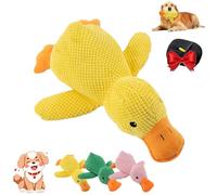 Juguete calmante de pato para perros, almohada de peluche duradera con arrugas locas, diversión para cachorros de interior y cachorros mayores, paquete de 2, grande