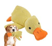 Juguete calmante para peerros con forma de pato, personaje que suena, jjuguetes para masticar para cachorros,juguete paraperros de peluche suave, juguete para perros con sonido chirriante, accesorios