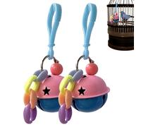 Juguete Campania para Loro, Campana para Juguetes con Juguete de Mascar para Pájaros 2 Piezas de Calopsis | Juguete de pájaro Grande con Accesorio para Pájaros de