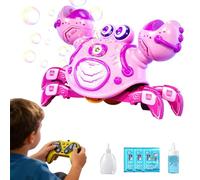 Juguete cangrejo caminante - con música eléctrica interactiva, cangrejo que camina juguete de burbujas para niños | para niños niñas casa escuela exterior camping playa cumpleaños fiesta