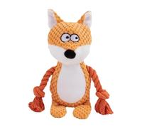 Juguete chillido de perro, juguetes para perros, con cuerda de animado para cachorros - Creative Pet masticar un interactivo, Fox, elefante, rana Squaky Toys for Chewer