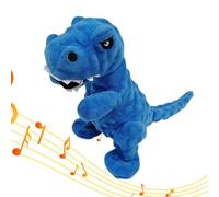 Juguete chirriante de dinosaurio para perro, juguete interactivo de peluche para masticar, alivia el estrés para perros, cachorros, juguetes masticables para perros pequeños, medianos y grandes