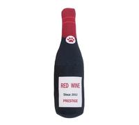 Juguete chirriante de peluche para perros - Botella de vino para perro, botella de cerveza de felpa, forma de champán, juguetes masticables chirriantes para perros pequeños, medianos y grandes, regalo