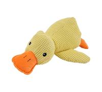 Juguete chirriante de peluche para perros de pato | Animal de peluche suave con fabricante de ruido integrado perfecto para cachorros de razas pequeñas y mascotas de interior que necesitan una