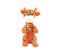 Juguete chirriante de peluche para perros, juguetes masticables indestructibles para masticadores agresivos, patos, ranas y ciervos, juguete de limpieza de dentición, alivio del estrés, naranja