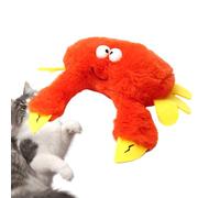 Juguete chirriante para gatos | Juguetes de hierba gatera para gatos de interior | Juguetes de gorrión de peluche recargables que contienen hierba gatera para gatos de interior, juguete interactivo