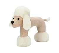 Juguete chirriante para perro, juguete masticable de lino, enriquecimiento interactivo de mordedor, masticadores duros de peluche para perros pequeños y medianos, entrenamiento chirriante, del