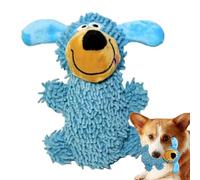 Juguete chirriante para perros - Lindo cachorro de peluche suave interactivo | Juguete duradero para agresivos, estimulación de la dentición, enriquecimiento para el entrenamiento de juego en