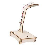 Juguete científico de madera, escritorio controlado por voz, modelo de tecnología de iluminación, principio, educativo para proyectos infantiles, lámpara de control de sonido