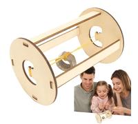 Juguete científico de madera para niños - Rodillo de aprendizaje sostenible de madera, juego de experimentación educativa para promover la motricidad y el espíritu de investigación, ideal como juego